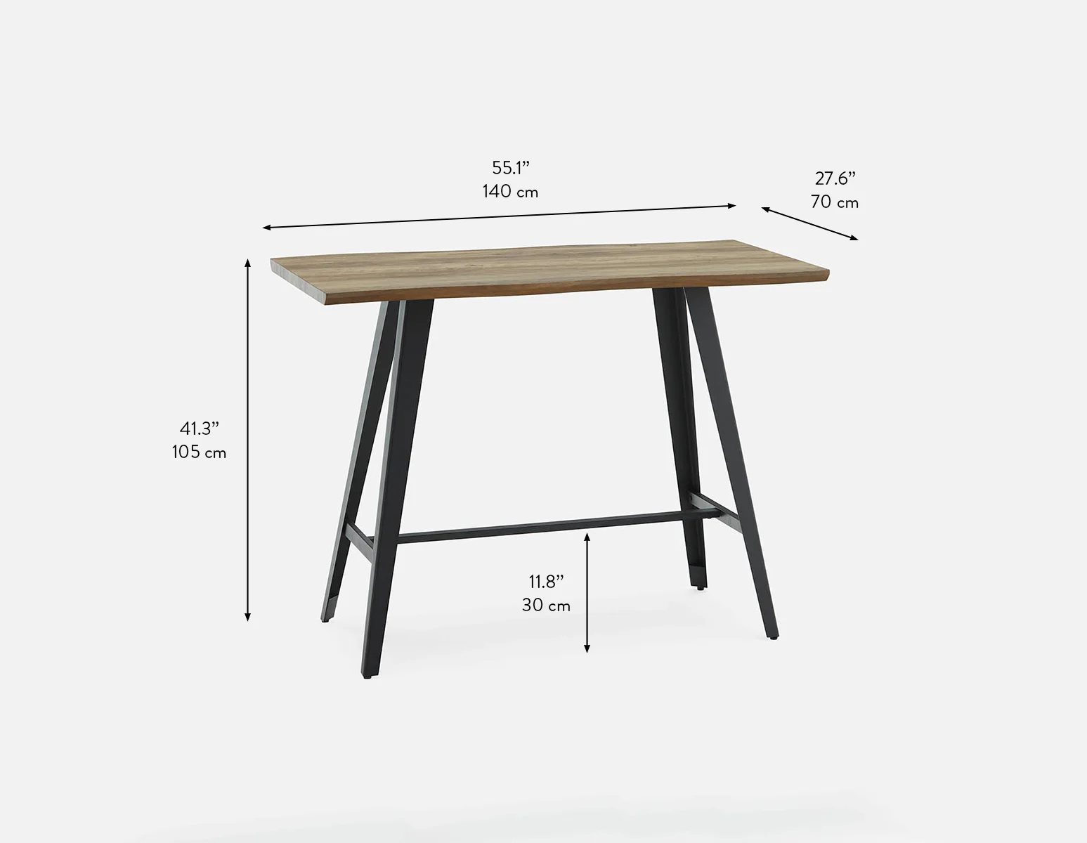 JERRY — Bar table 105 cm height (80-60-30-97) - Image 7