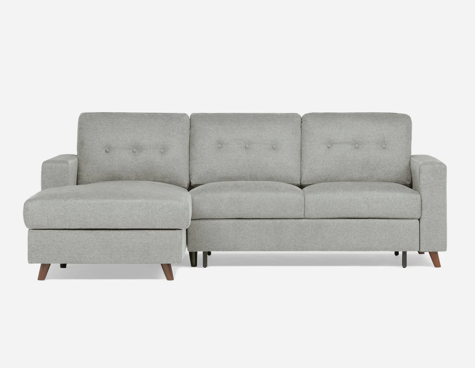 RENEE — Mid-century modern left-facing sectional sofa-bed with storage (91-23-69-30) - Image 2