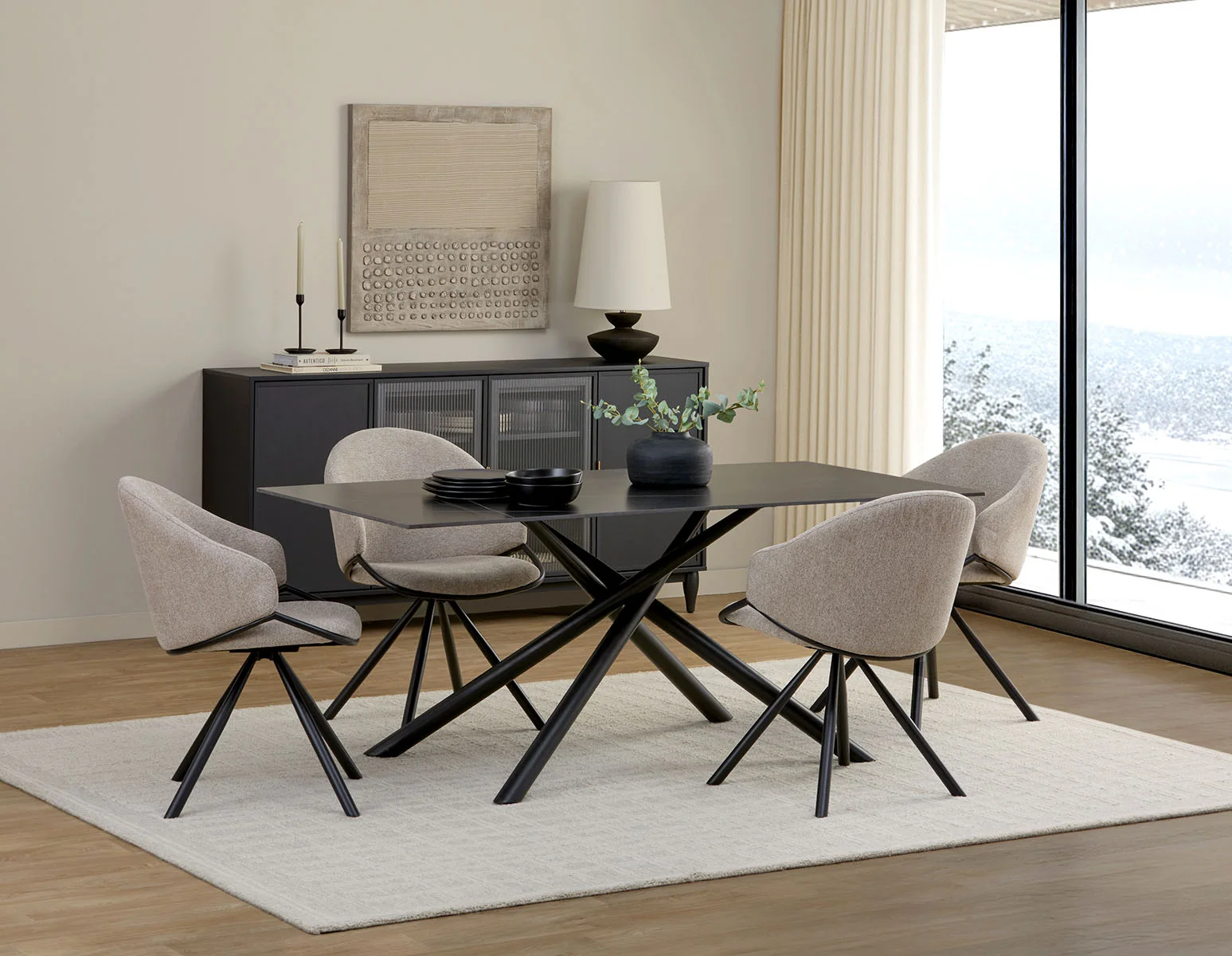 YANO — Modern contemporary dining chair (28-39-95-93)