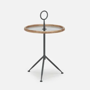 ELLIE — Mid-century modern round end table 51cm