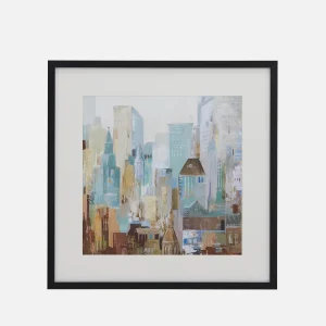 VILLE I — Framed giclée 63 cm x 63 cm