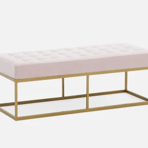 TADEO — Tufted velvet bench 122 cm (21-10-58-80)
