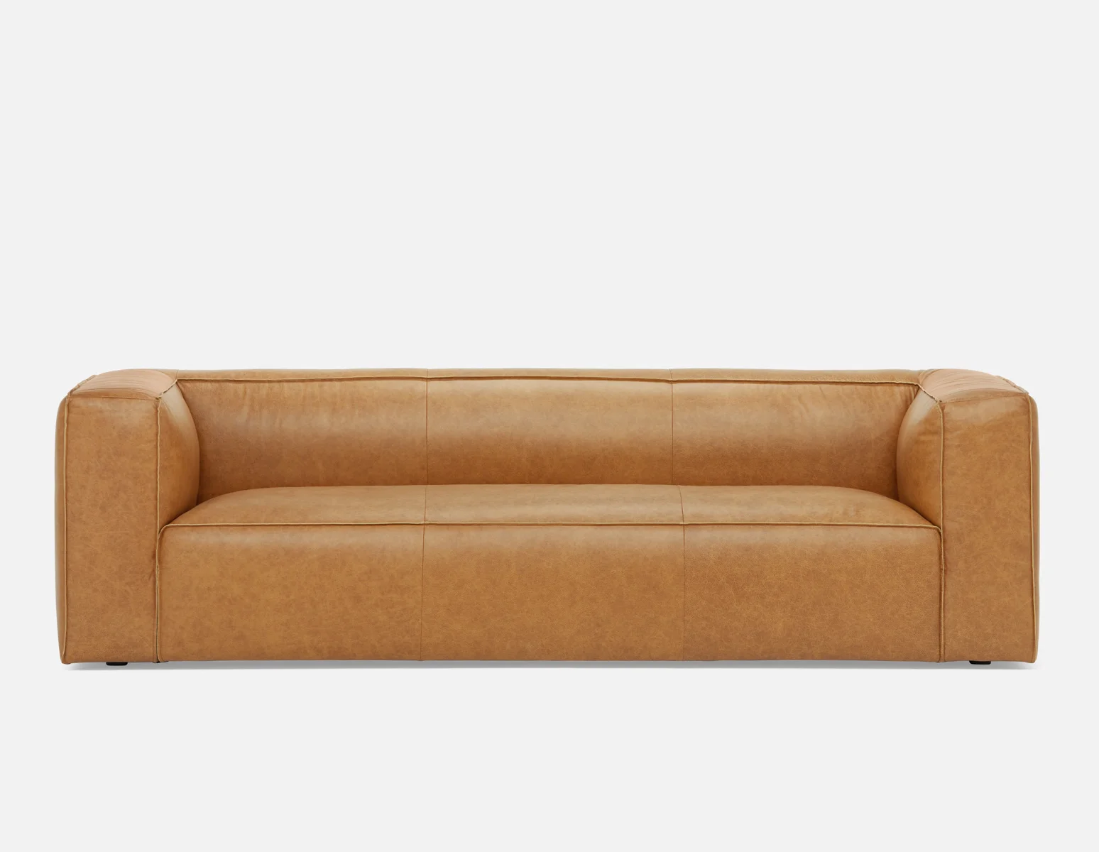 MONTE — 100% leather classic 3-seater sofa (39-69-47-49) - Image 3