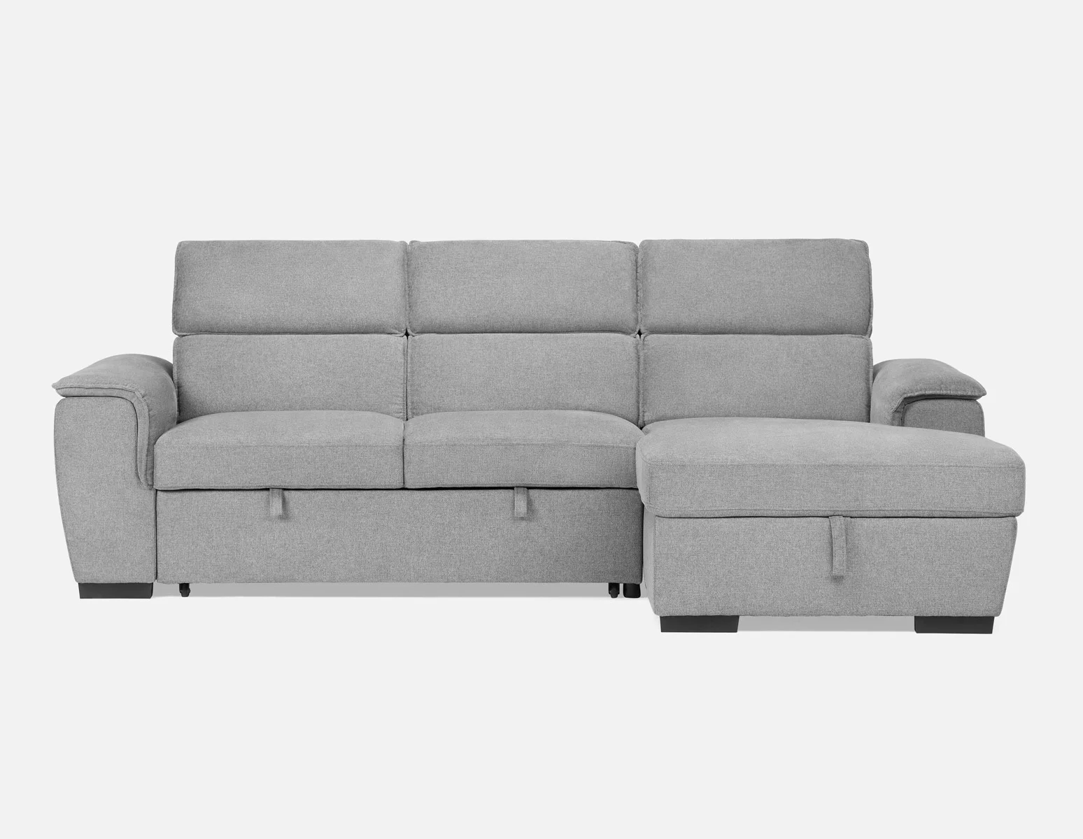 ODETTE — Contemporary right-facing sectional sofa-bed with storage (85-58-17-30) - Image 2