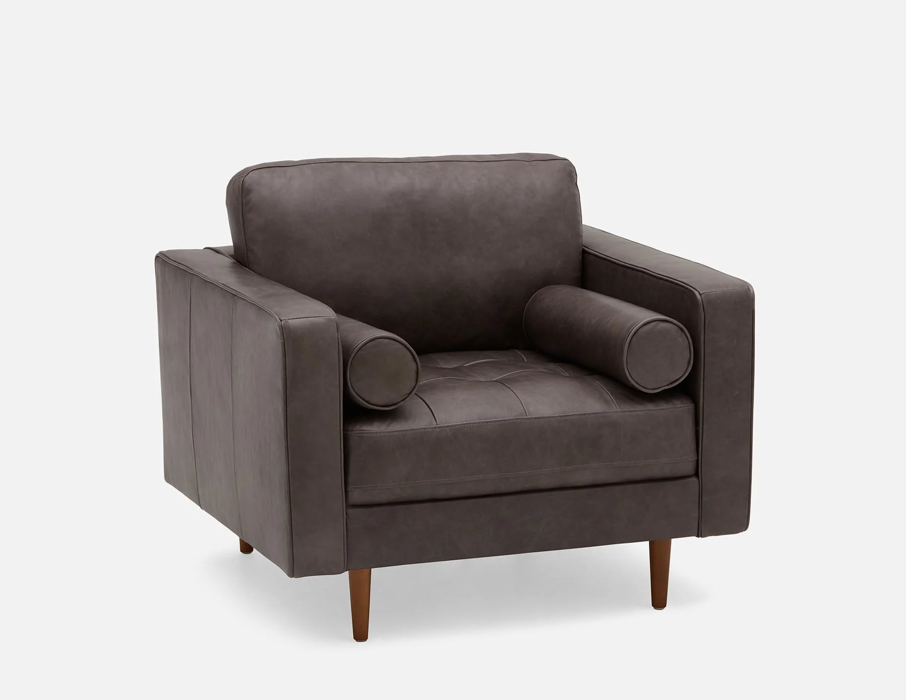 KINSEY — 100% leather armchair (59-04-04-30) - Image 12