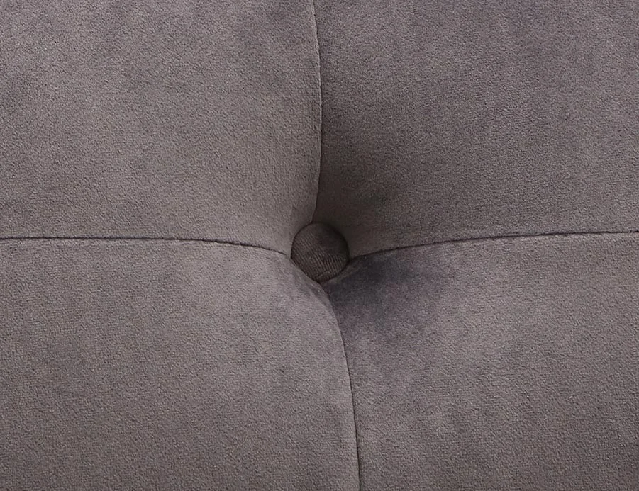 LORETTA — Mid-century modern velvet 3-seater sofa (18-76-63-30) - Image 8