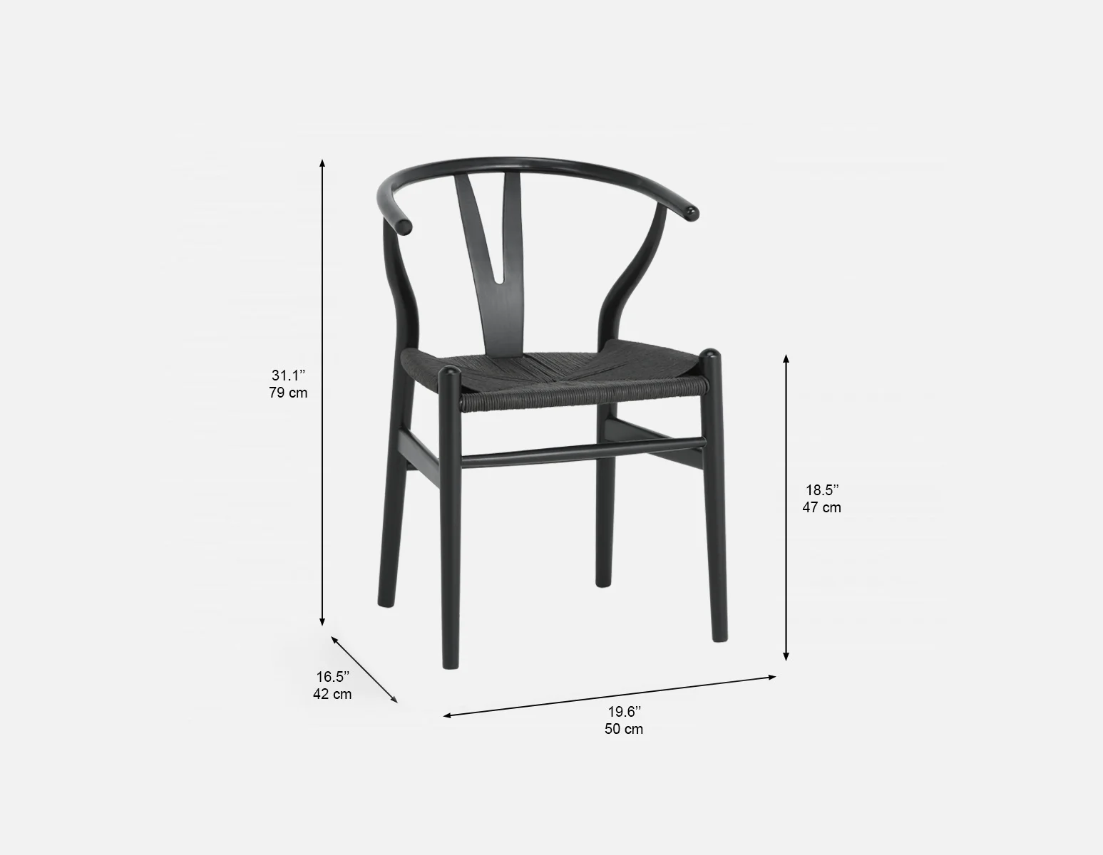 DENMARK — Beech wood and paper cord dining chair (70-01-11-20) - Image 9