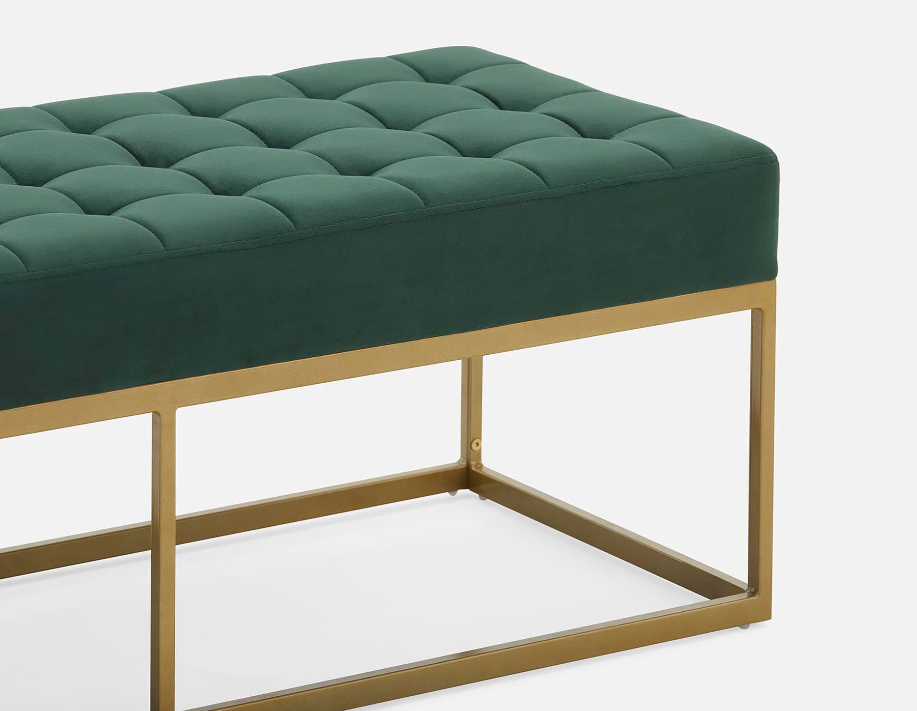 TADEO — Tufted velvet bench 122 cm (21-10-58-70) - Image 4