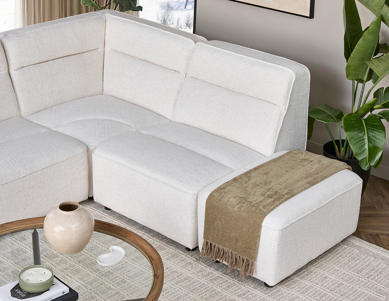 REVAN — Modern modular armless sofa customize to fit your space (77-29-26-46) - Image 10