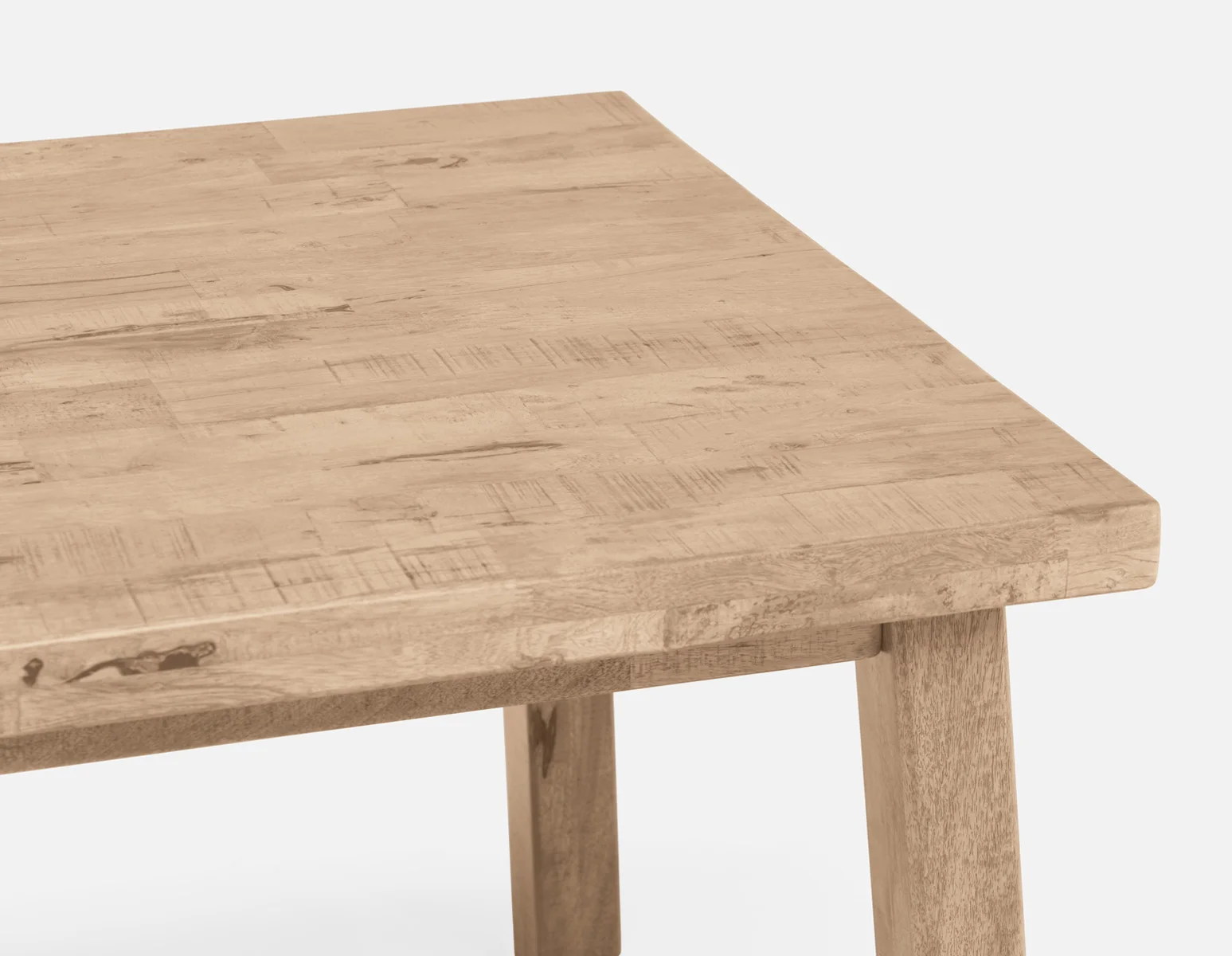 THESSALIA — Distressed solid mango wood large dining table 240 cm (94-80-91-42) - Image 6