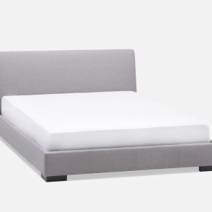 DENICE — Modern contemporary upholstered queen size bed (89-02-34-62)