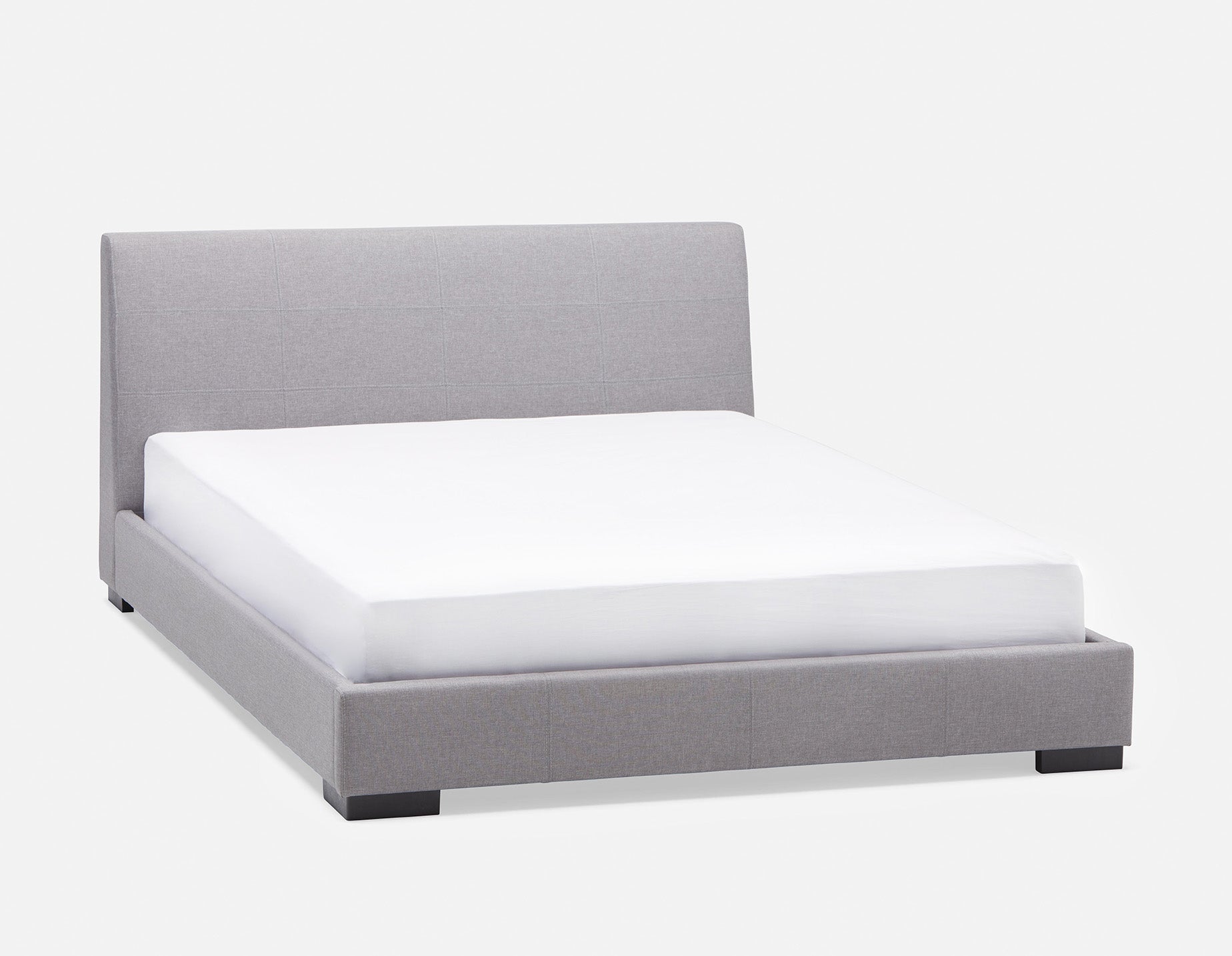 DENICE — Modern contemporary upholstered queen size bed (89-02-34-62)
