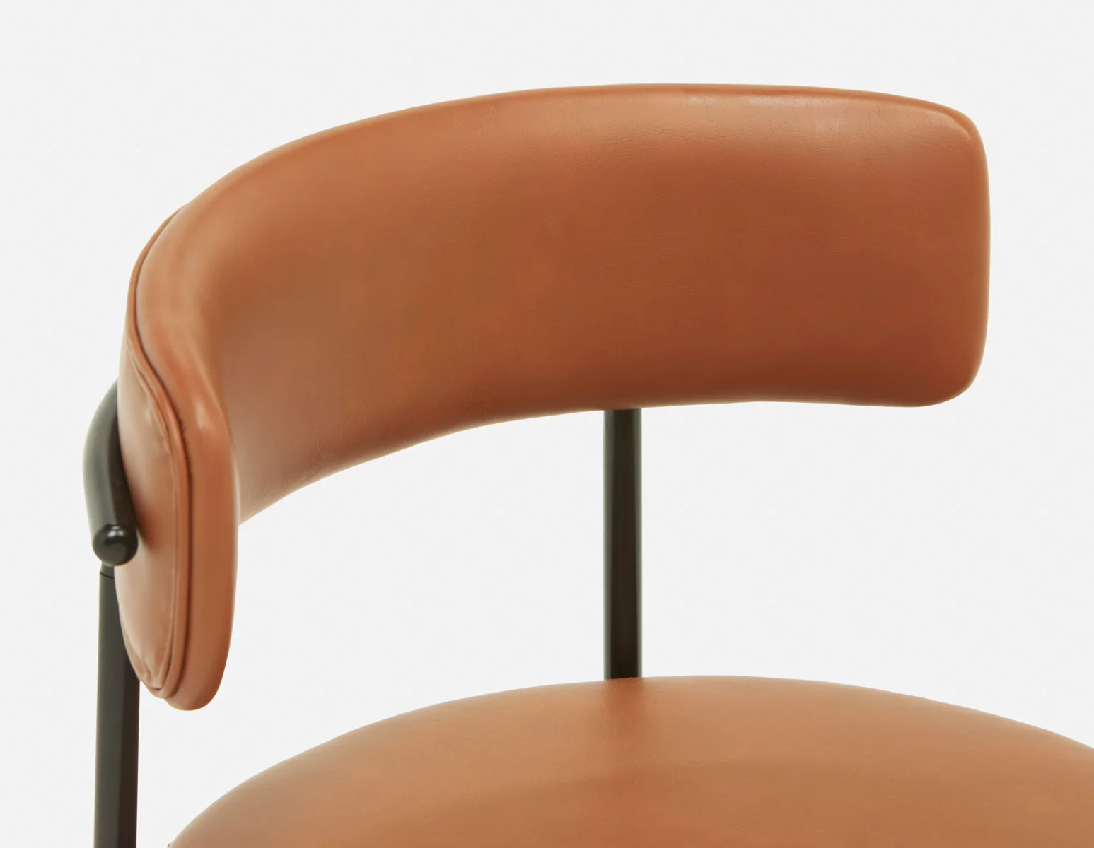KURO — Industrial-modern counter stool with backrest 66cm (18-31-83-96) - Image 3