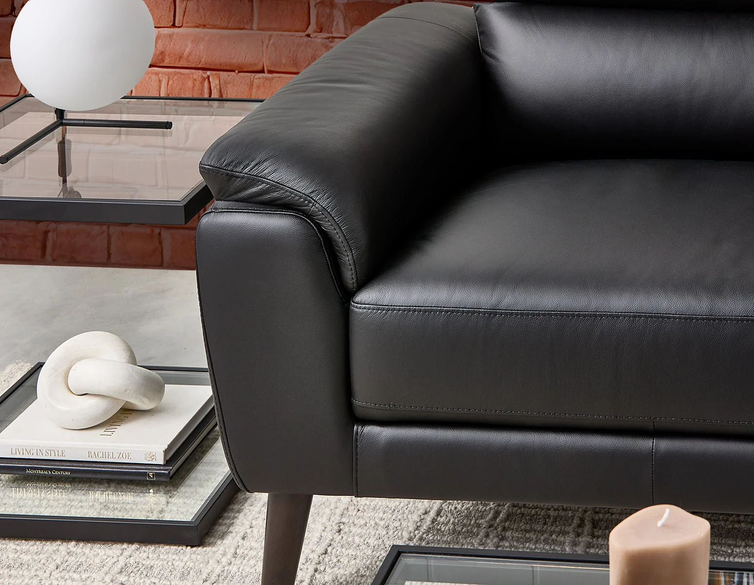 GAMARRA — 100% leather modern contemporary sofa (25-94-16-20) - Image 11