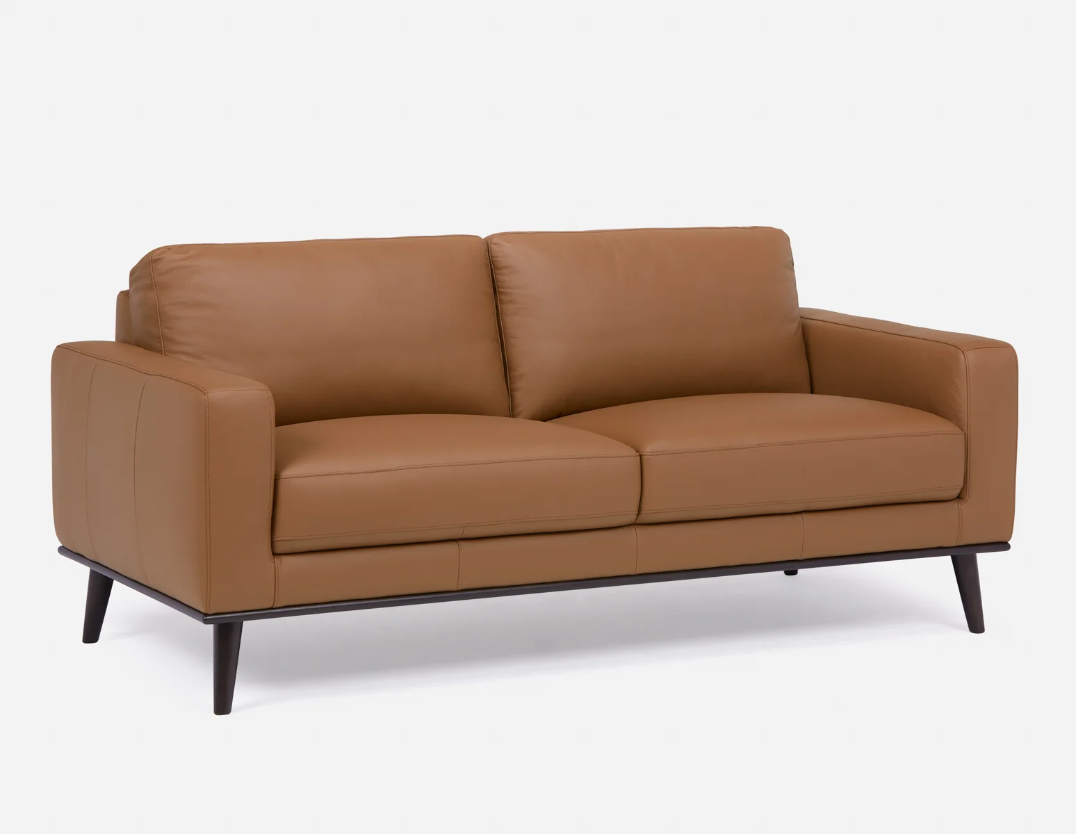 BETTA — 100% leather mid century sofa (17-62-70-31)