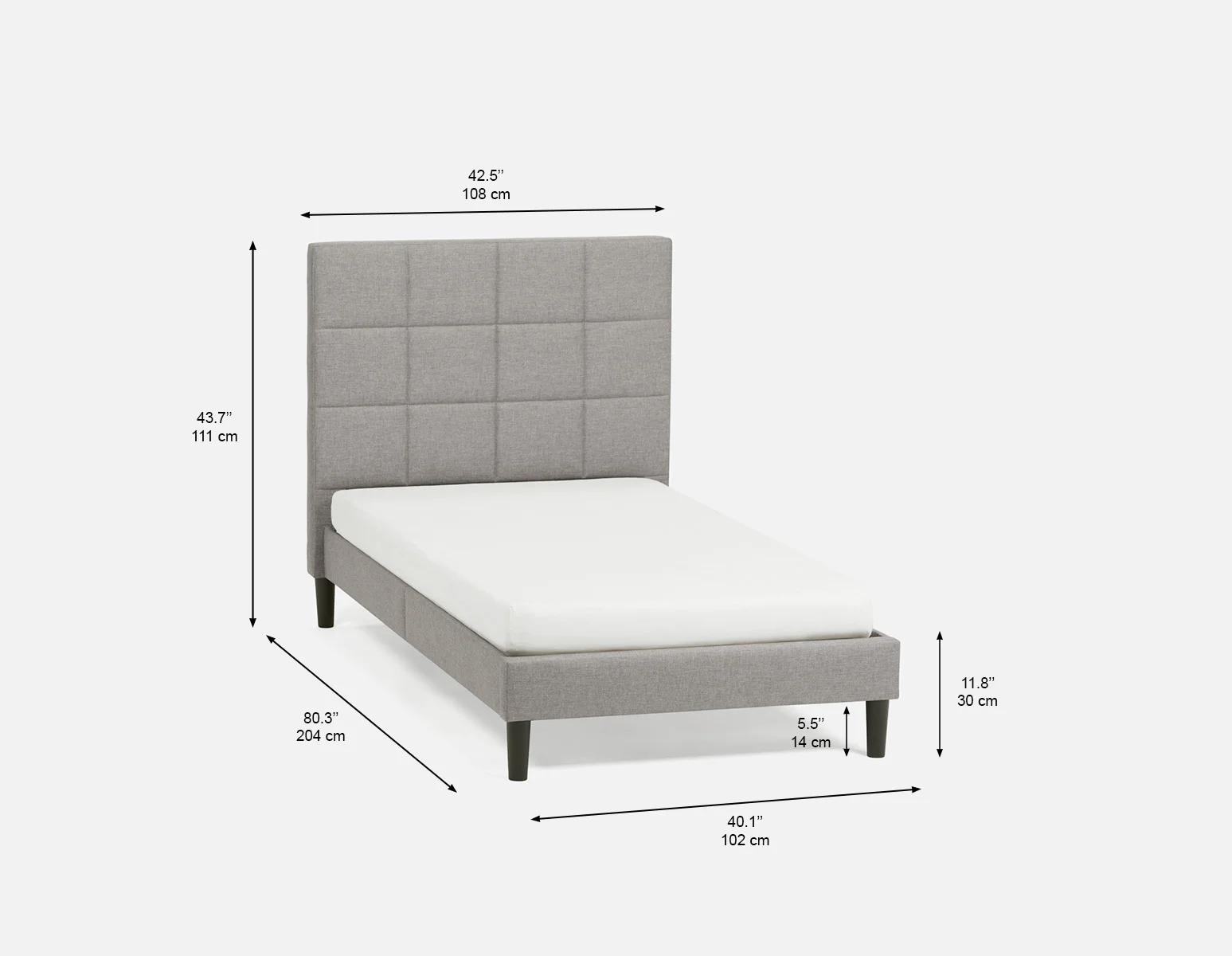 MARVELL — Modern twin size bed (74-38-19-62-D) - Image 9