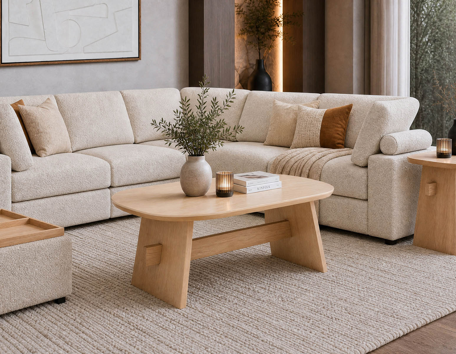 SOLENE — Modern scandinavian coffee table 110cm