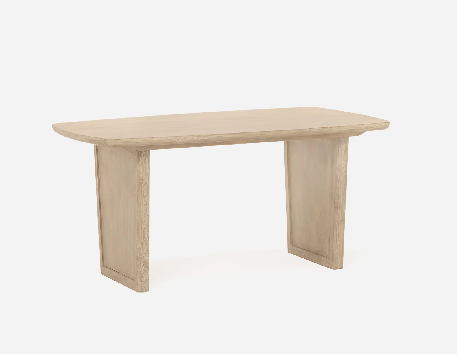 SAHARA — Solid acacia wood dining table 160 cm - Image 2