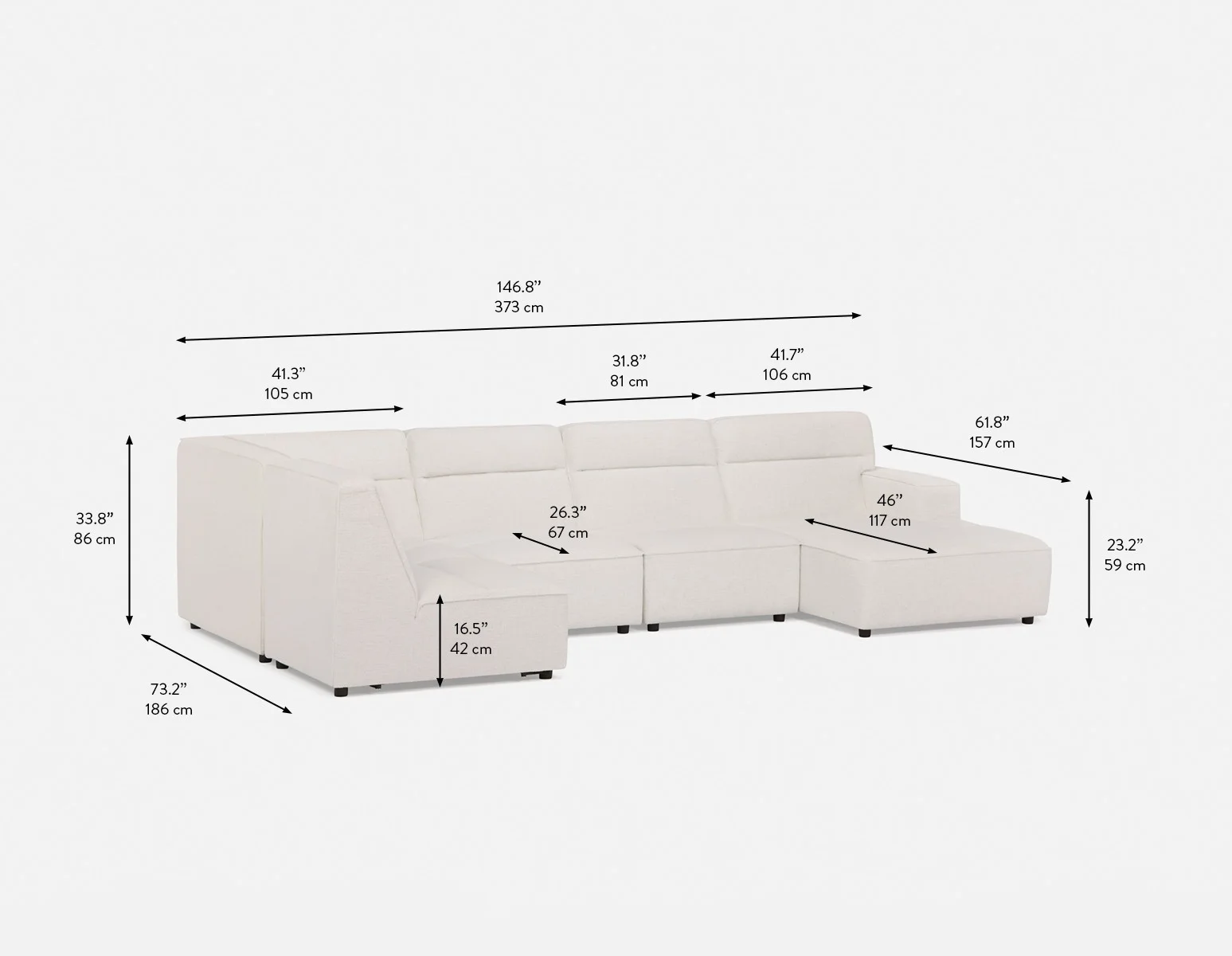 REVAN — Modern modular sofa customize to fit your space (04-54-47-46) - Image 6