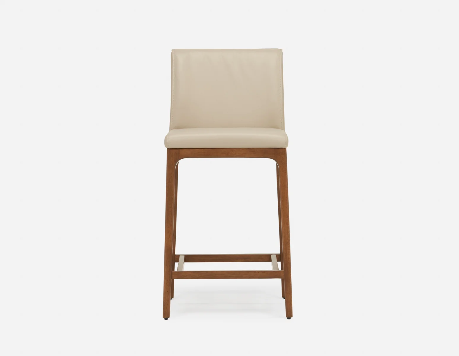 EVA — 100% leather modern counter stool 66cm (64-20-17-88) - Image 2