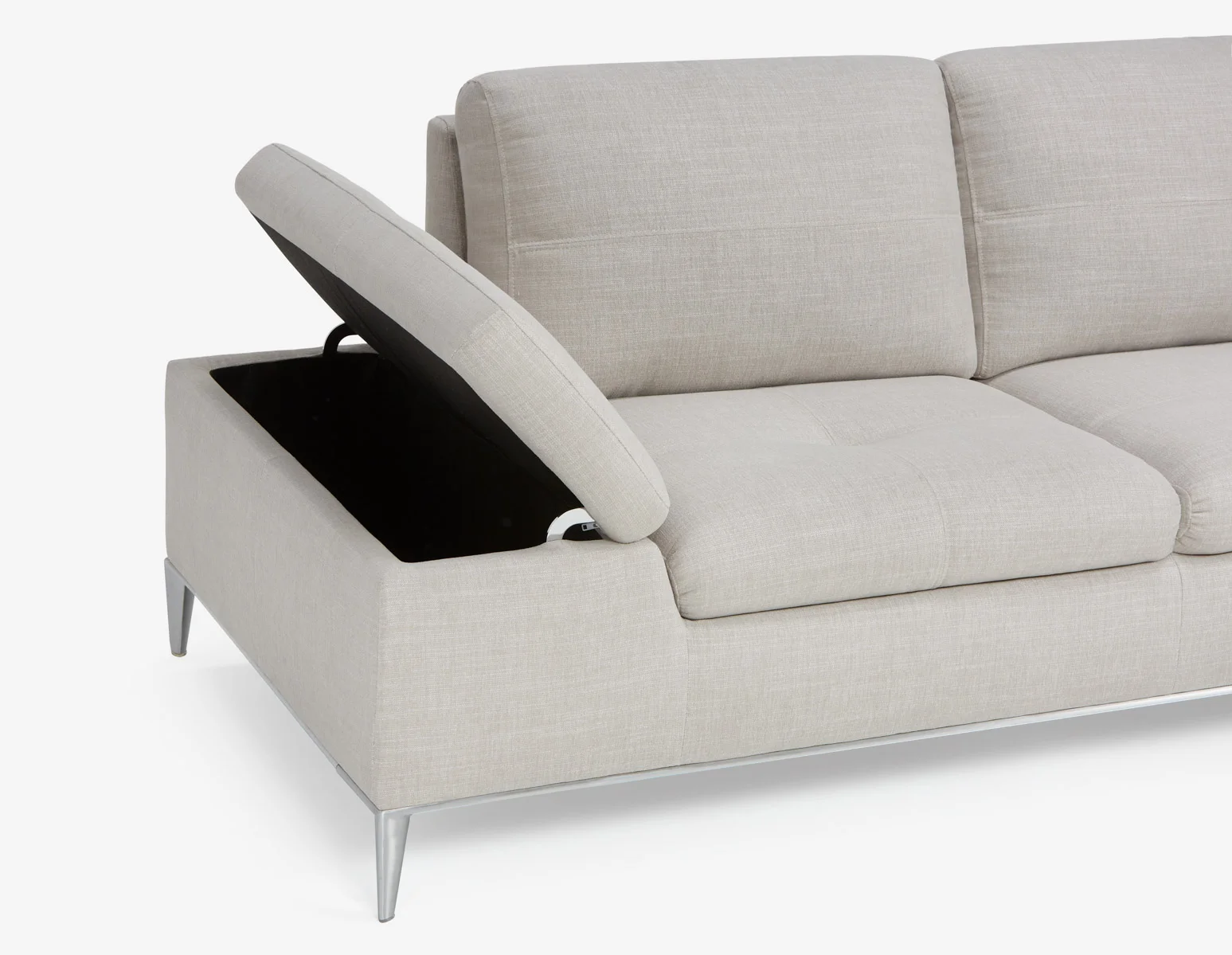 ANDREW — Right-facing sectional sofa in performance fabric (45-44-77-30) - Image 7