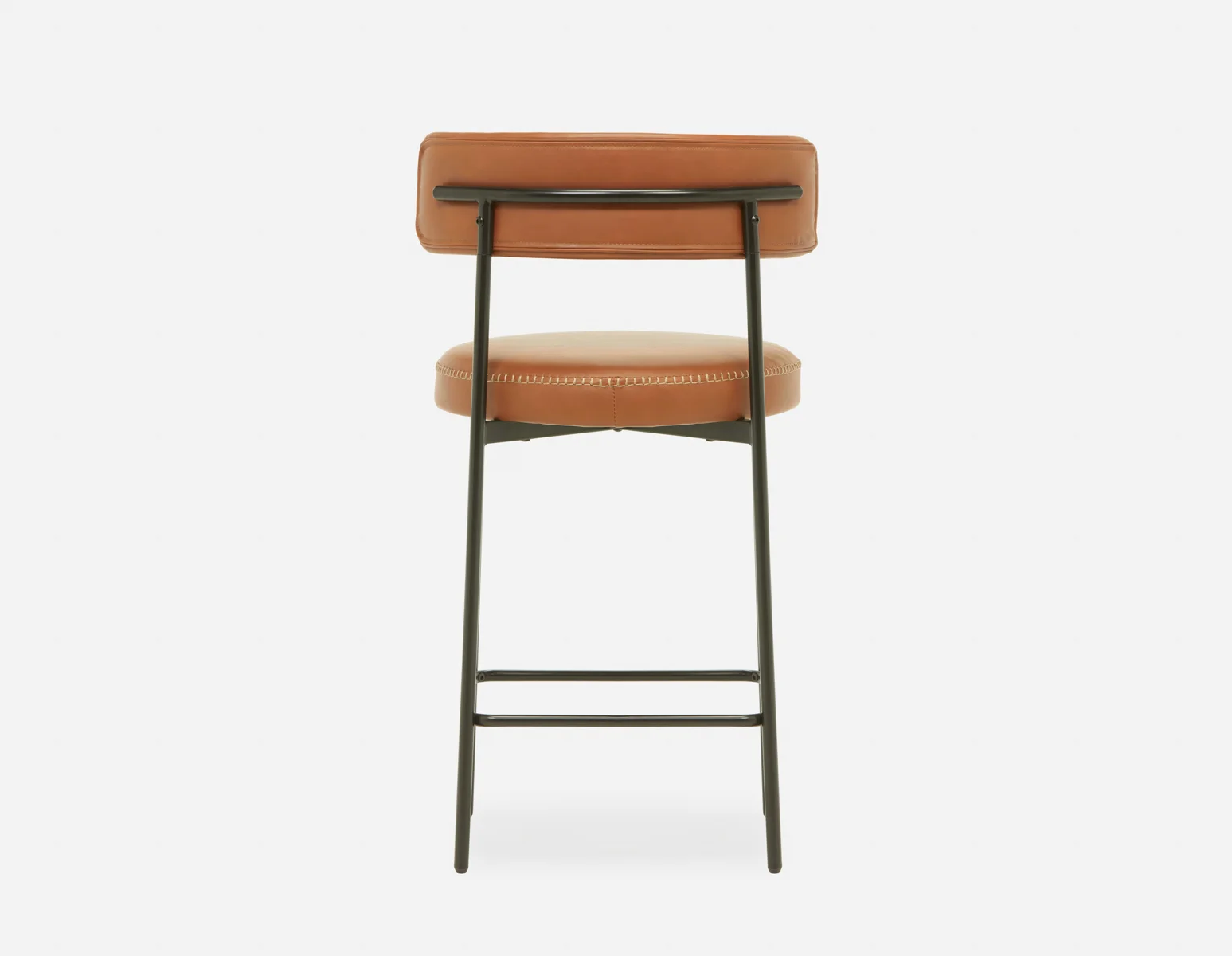 KURO — Industrial-modern counter stool with backrest 66cm (18-31-83-96) - Image 9