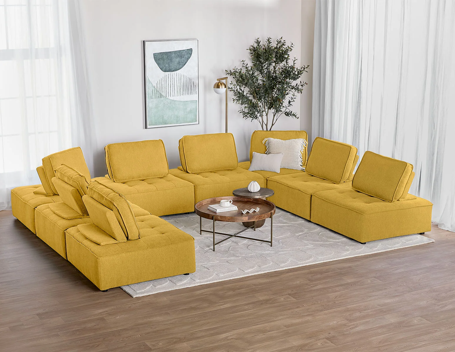 LEON — 8-pc modular interchangeable sofa (64-97-53-50) - Image 12