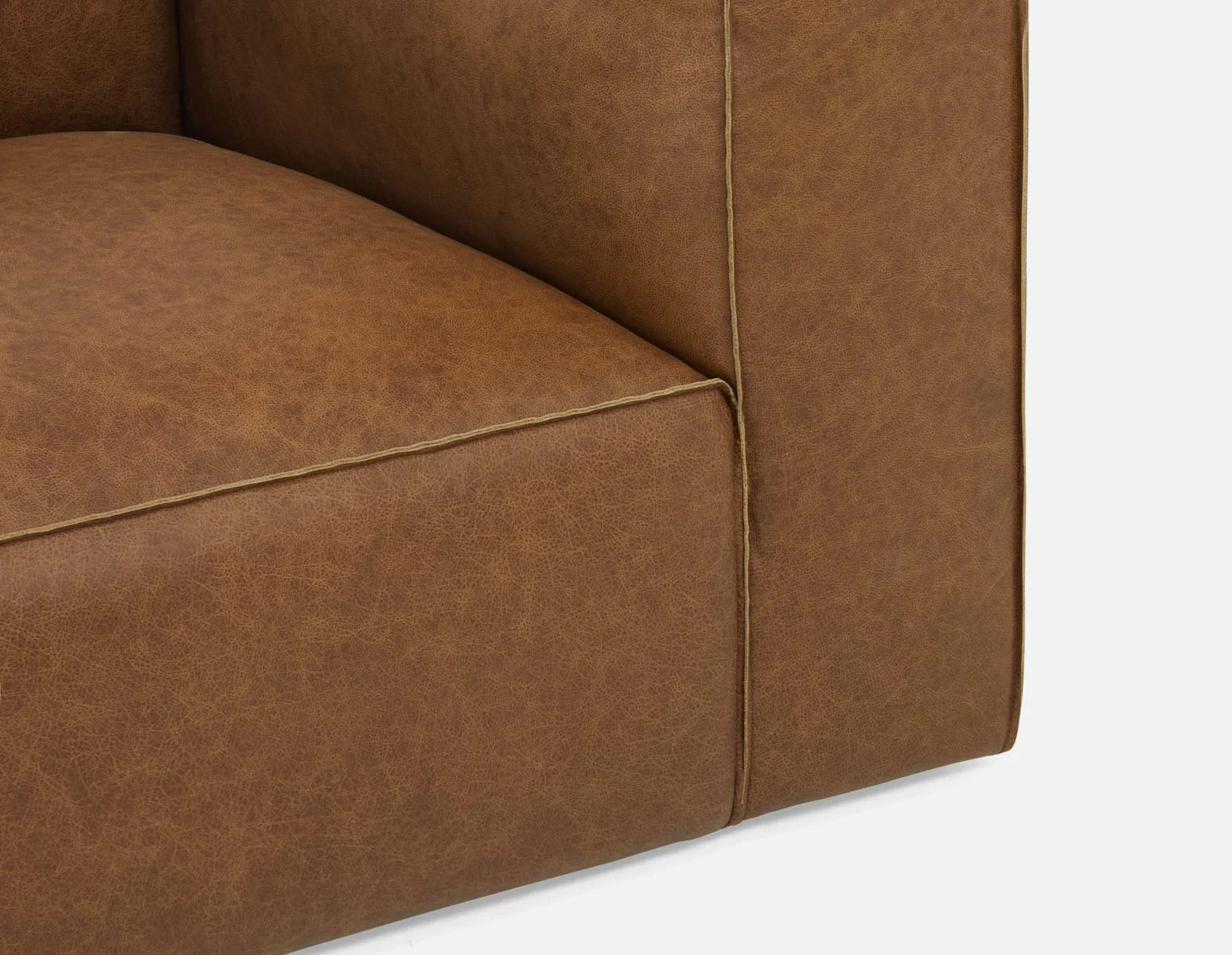 MONTE — 100% leather classic 3-seater sofa (39-69-47-67) - Image 7