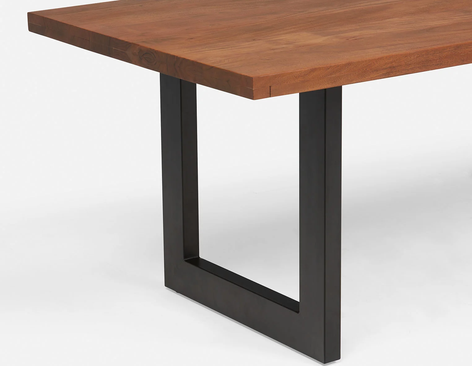 LYON — Acacia wood dining table 200 cm - Image 4