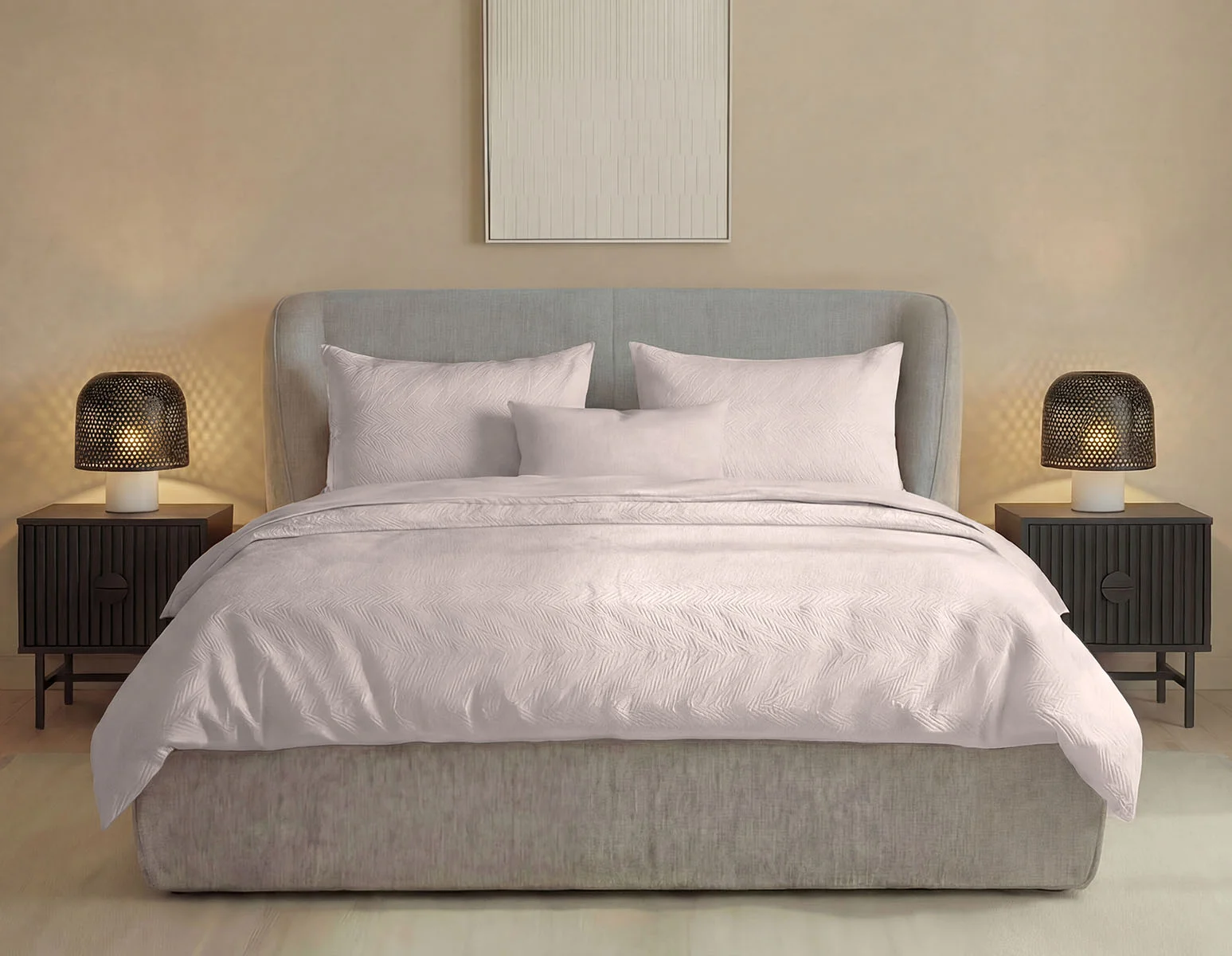 WEYMOUTH — 3-piece queen duvet cover set (22-06-08-93)