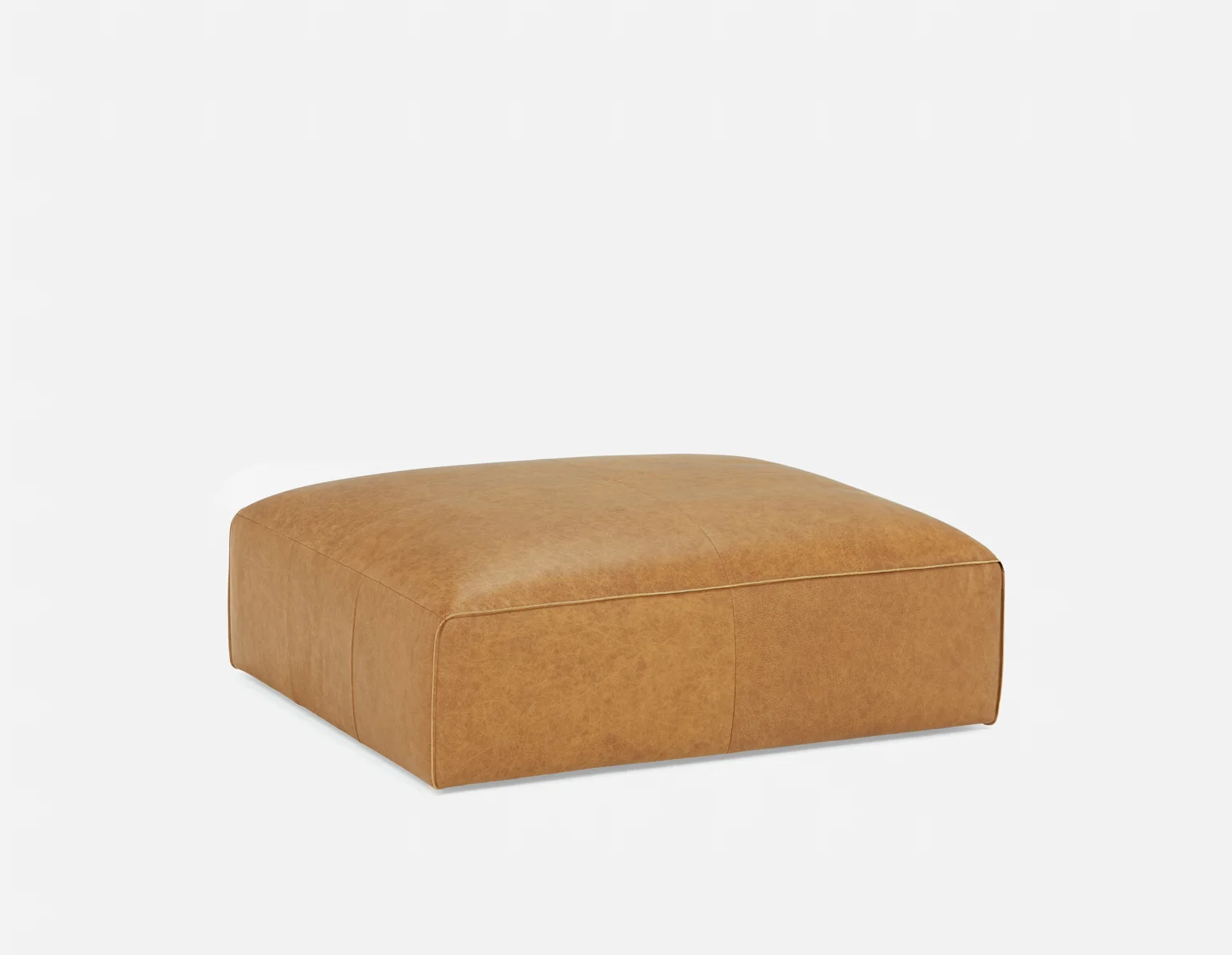 MONTE — 100% leather ottoman (08-82-47-49) - Image 2