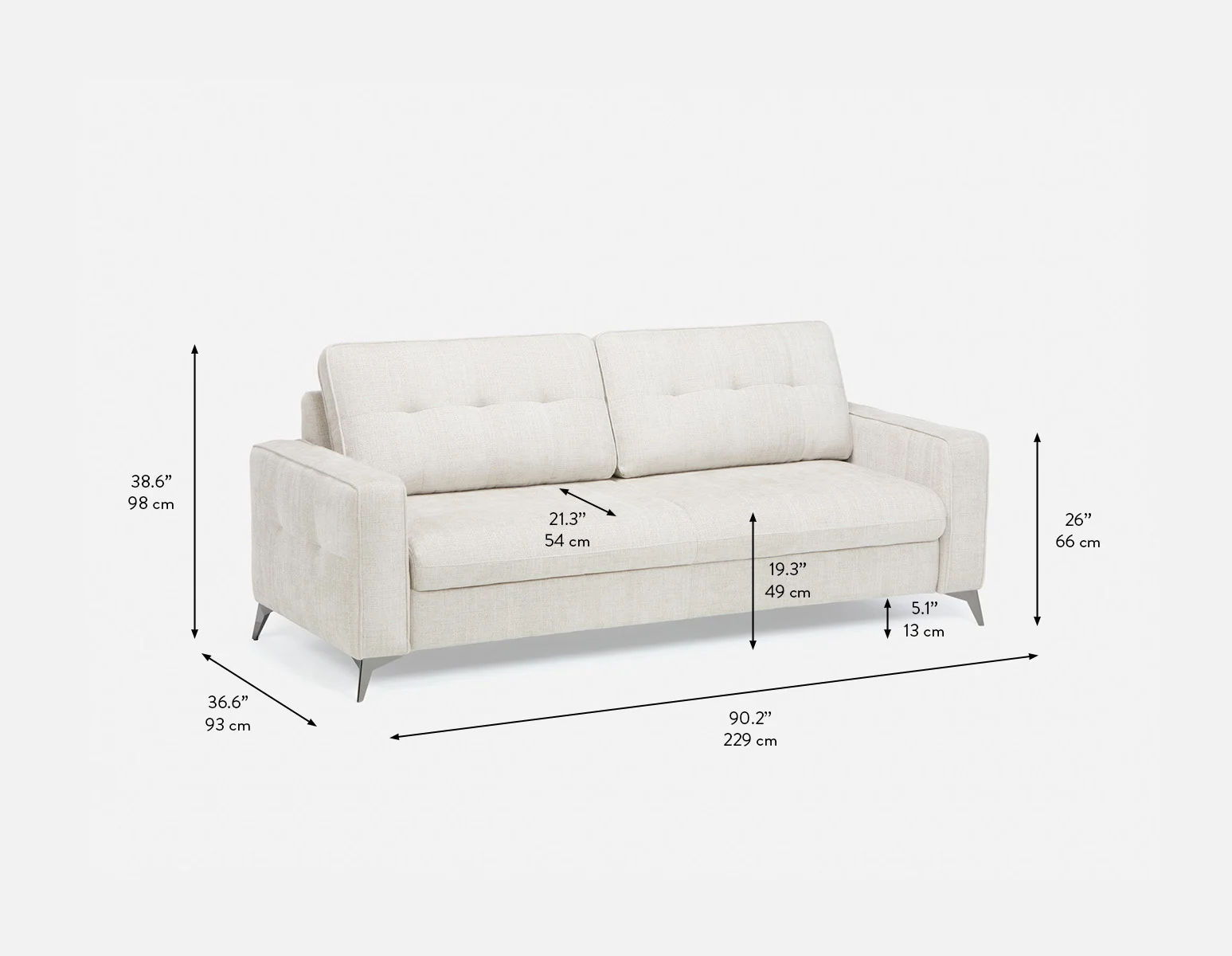 BRAD — Mid-century modern sofa-bed (47-80-80-95) - Image 14