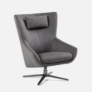 ANITA — Modern contemporary swivel armchair (54-66-68-33)