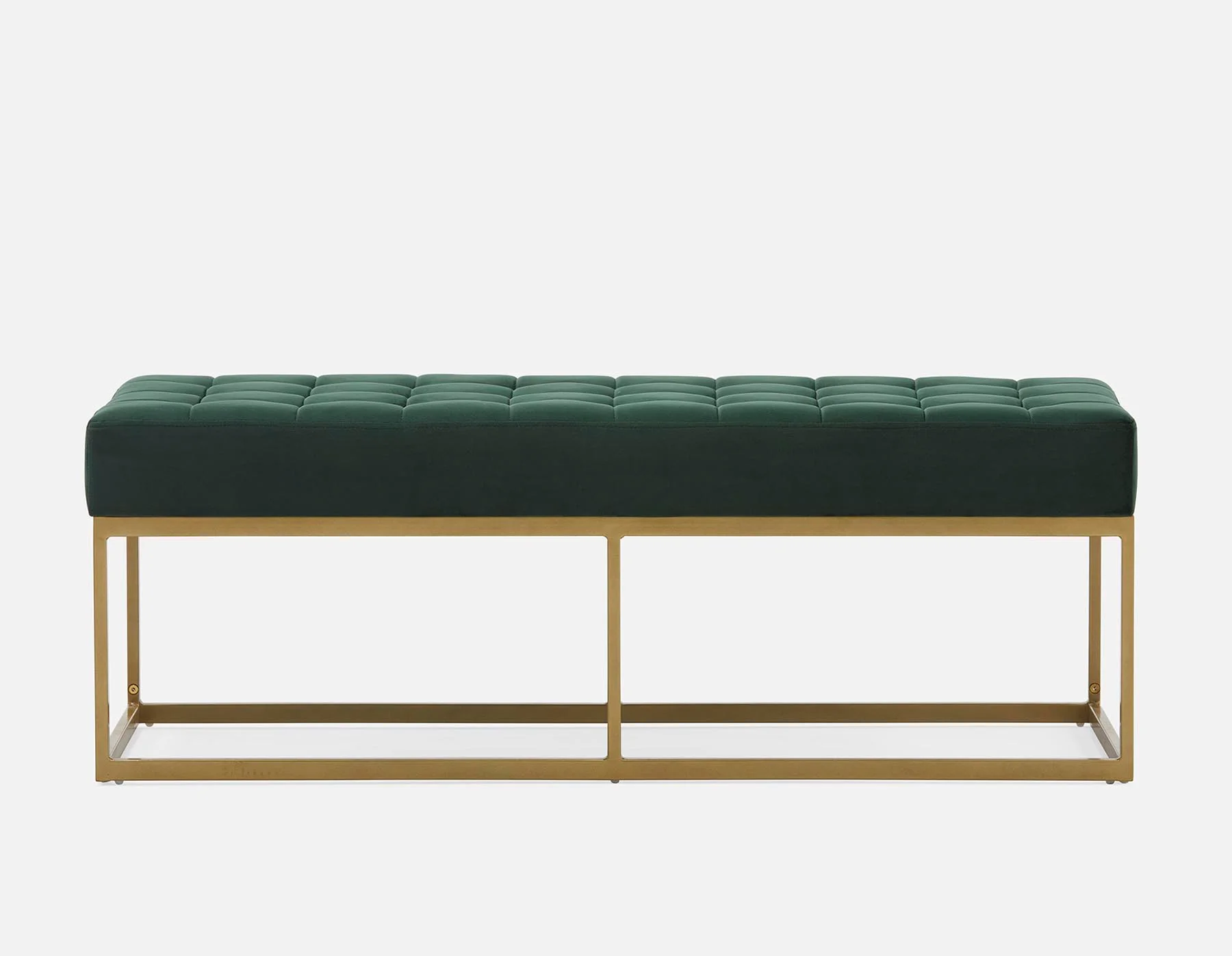 TADEO — Tufted velvet bench 122 cm (21-10-58-70) - Image 2