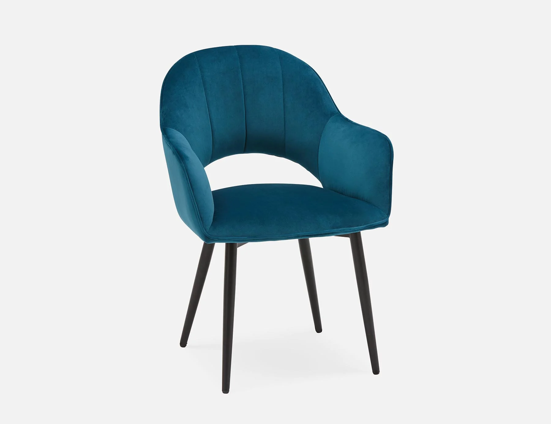 BAILEY — Contemporary velvet dining armchair (67-16-44-60) - Image 11