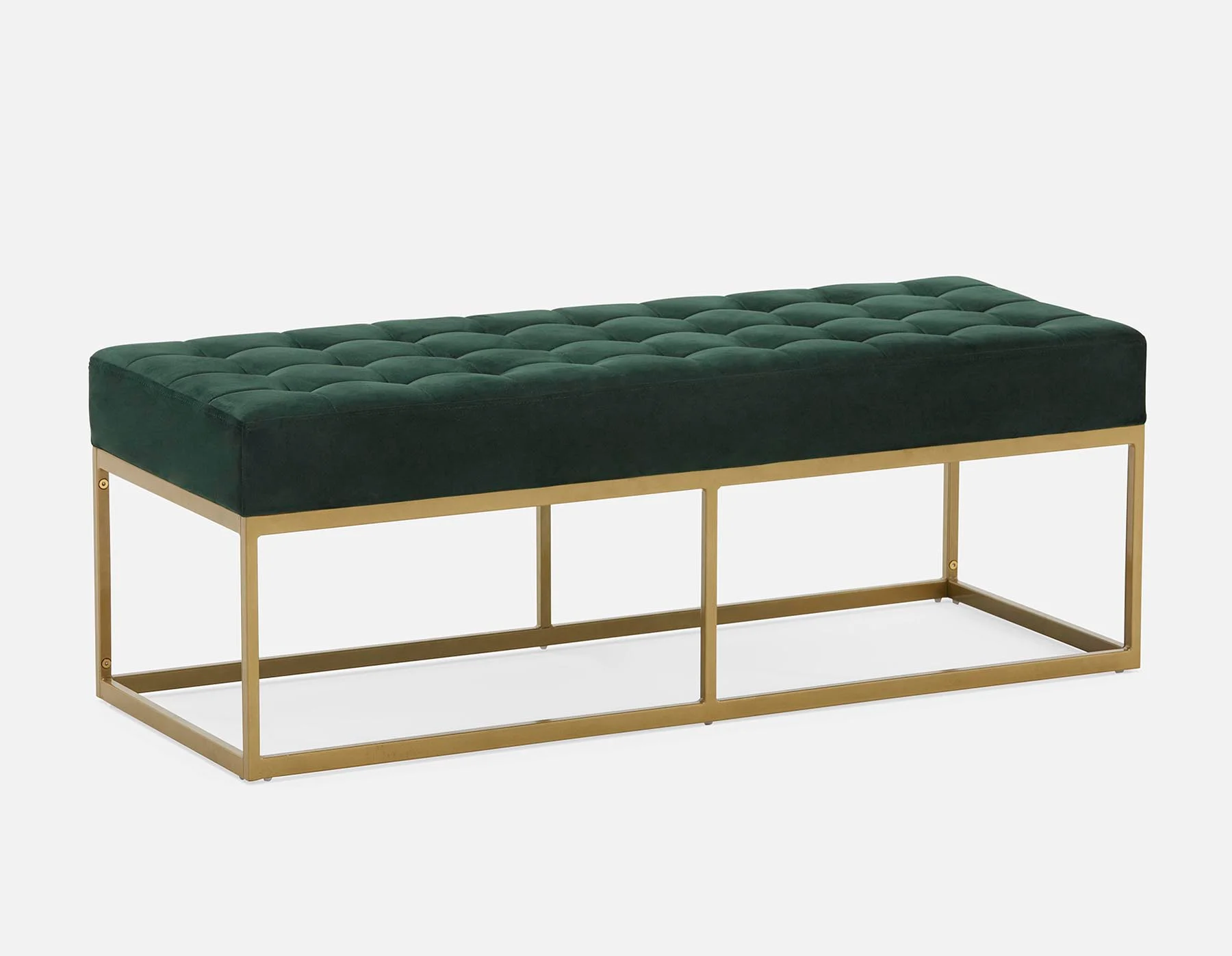 TADEO — Tufted velvet bench 122 cm (21-10-58-70) - Image 9