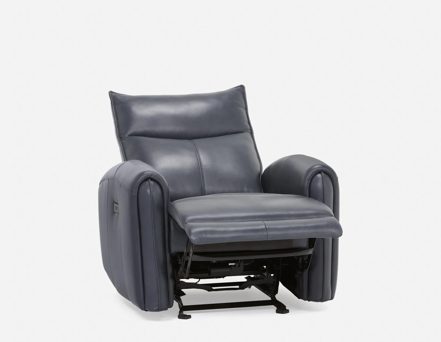 CALVERO — Contemporary power-reclining and glider 100% leather armchair with usb port (84-12-10-60) - Image 14