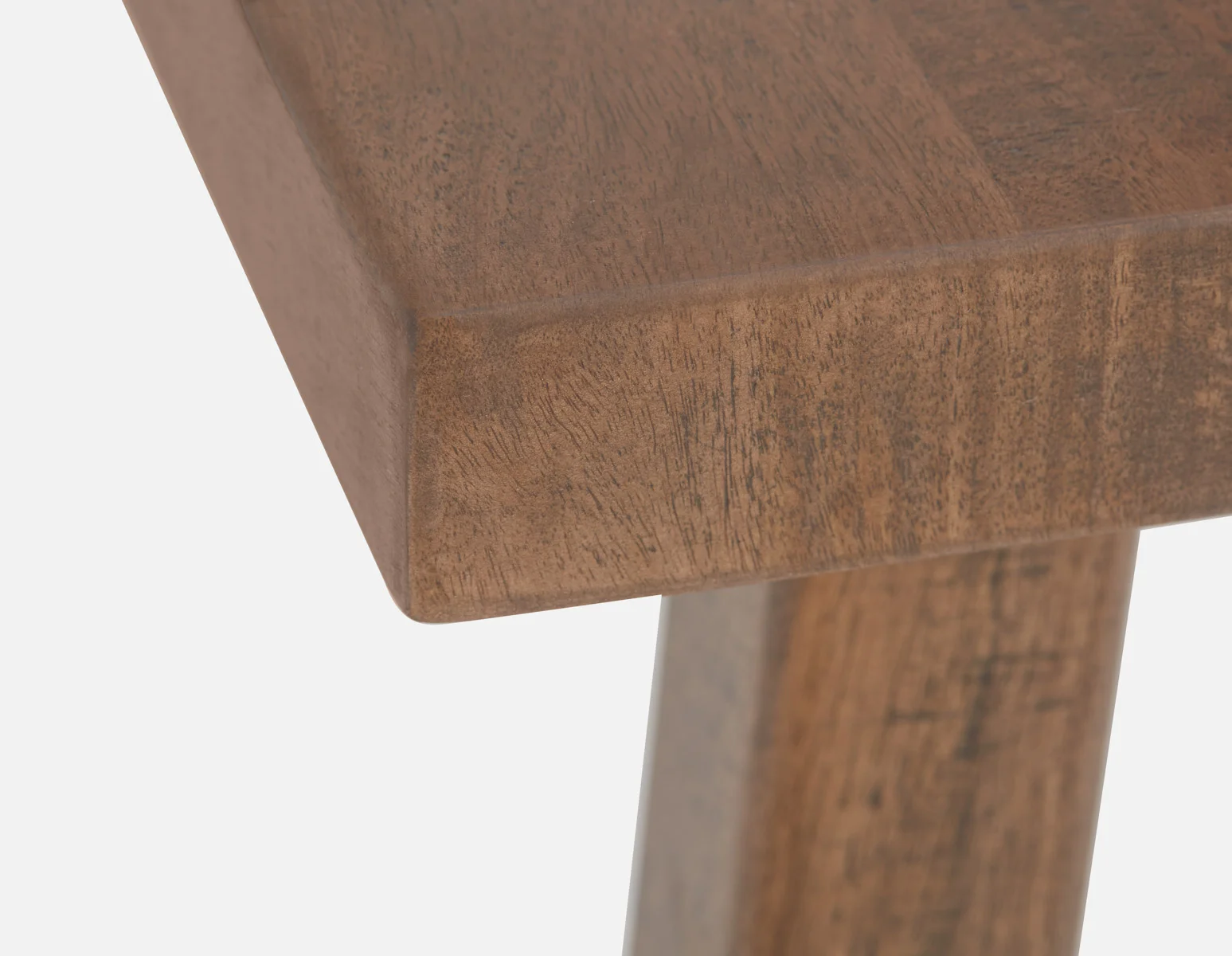 THESSALIA — Rustic farmhouse distressed solid mango wood dining table 200 cm (21-58-86-96) - Image 4