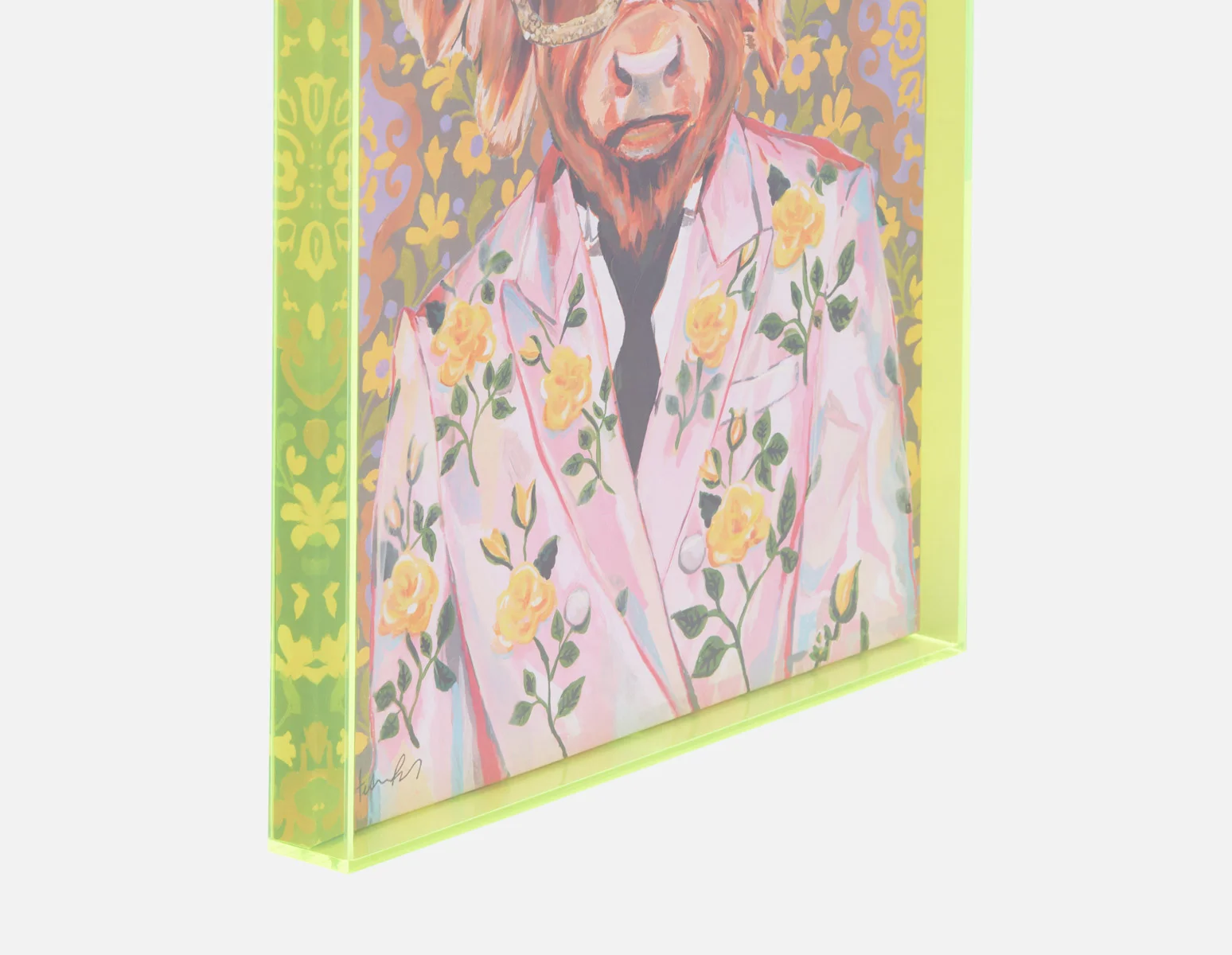 GOLDIE III — Acrylic shadow box art 45 x 60 cm - Image 8