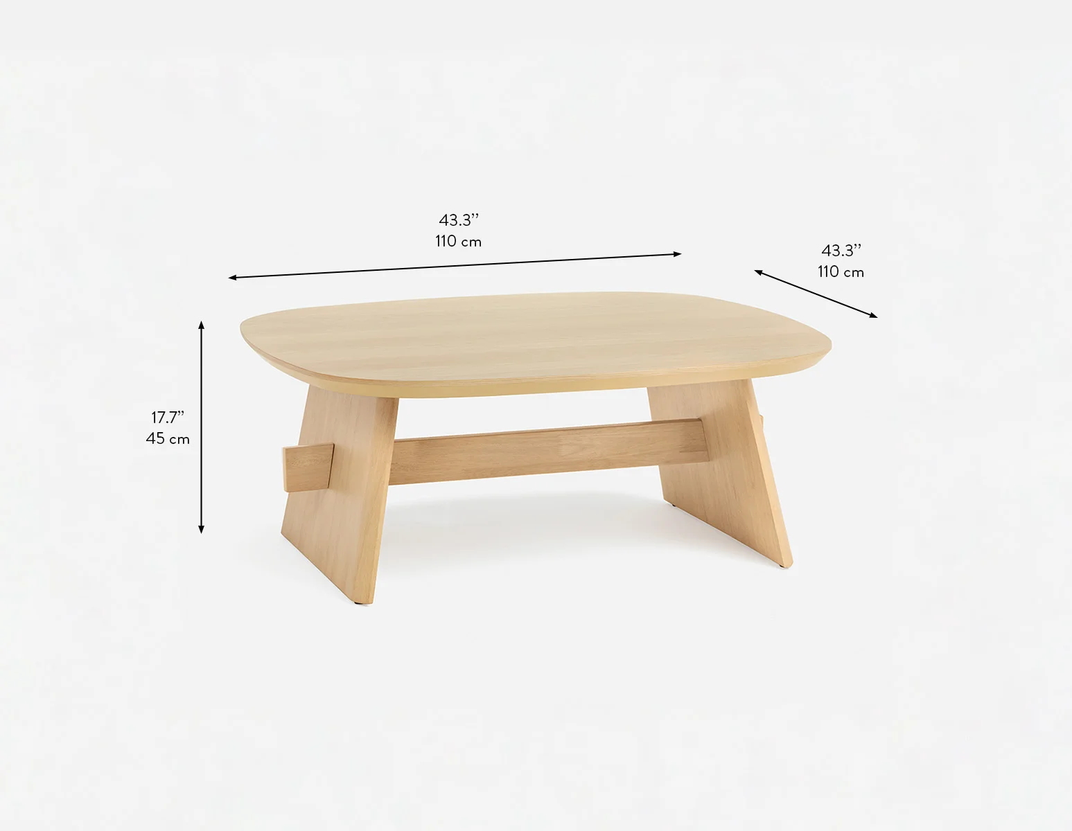 SOLENE — Modern scandinavian coffee table 110cm - Image 9