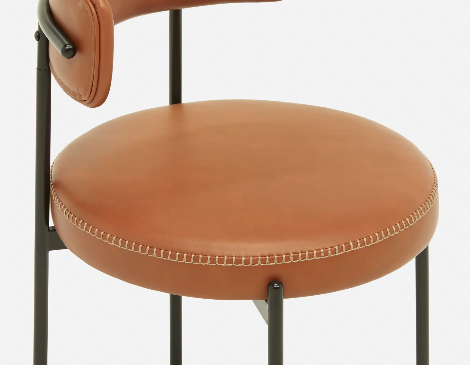 KURO — Industrial-modern counter stool with backrest 66cm (18-31-83-96) - Image 6