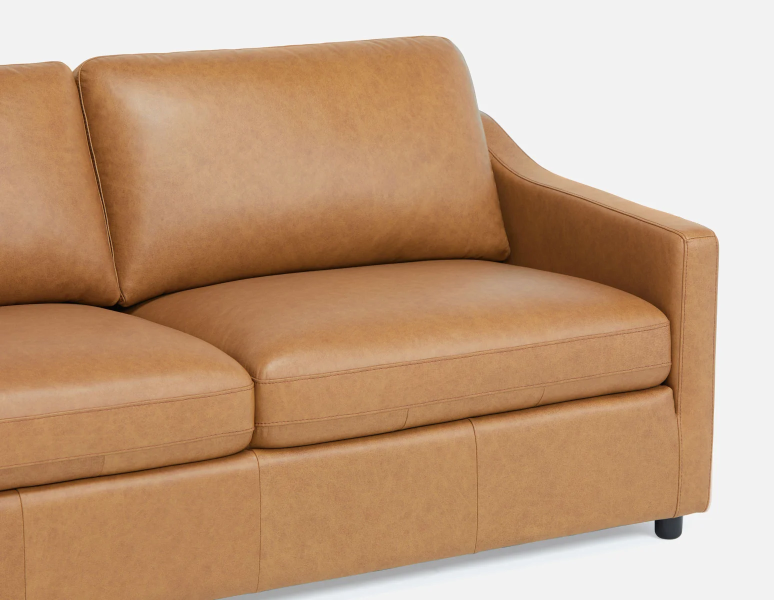 LIMA — Modern 100% leather 3-seater sofa - Image 8