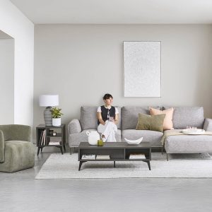 VICTOR — Contemporary right-facing sectional sofa (03-84-97-30)