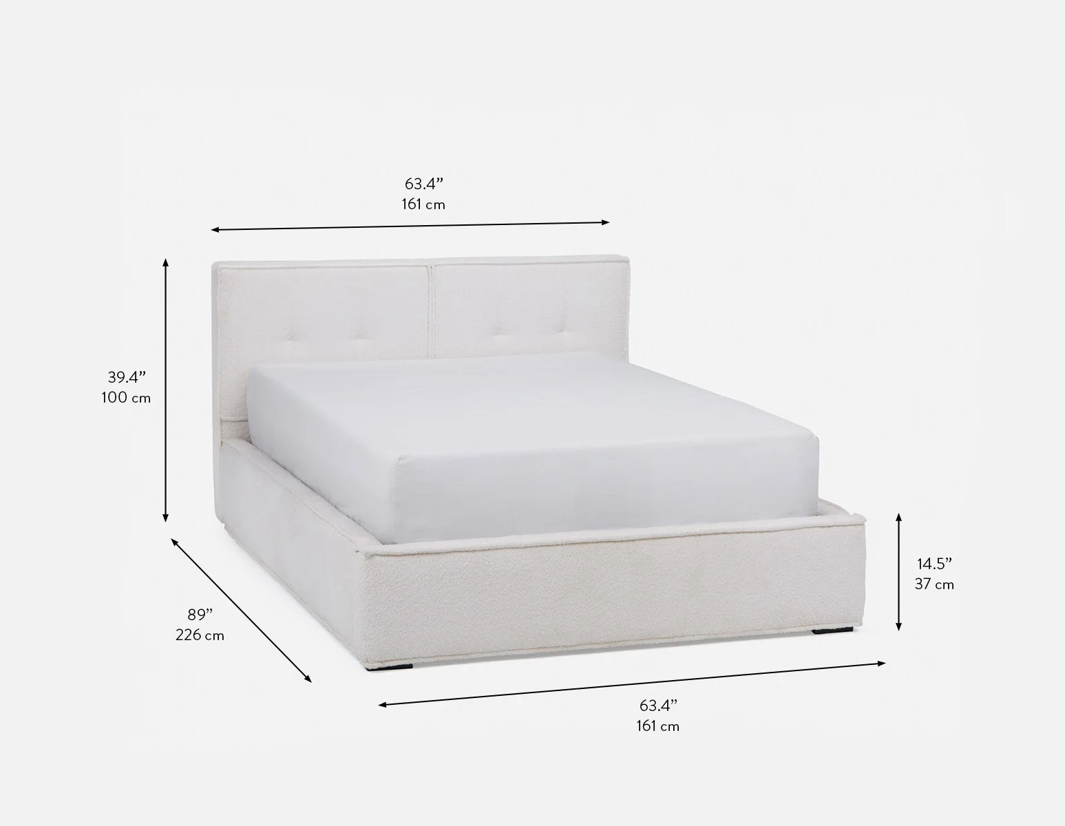 TONYA — Double size bed with storage (63-09-74-10) - Image 10