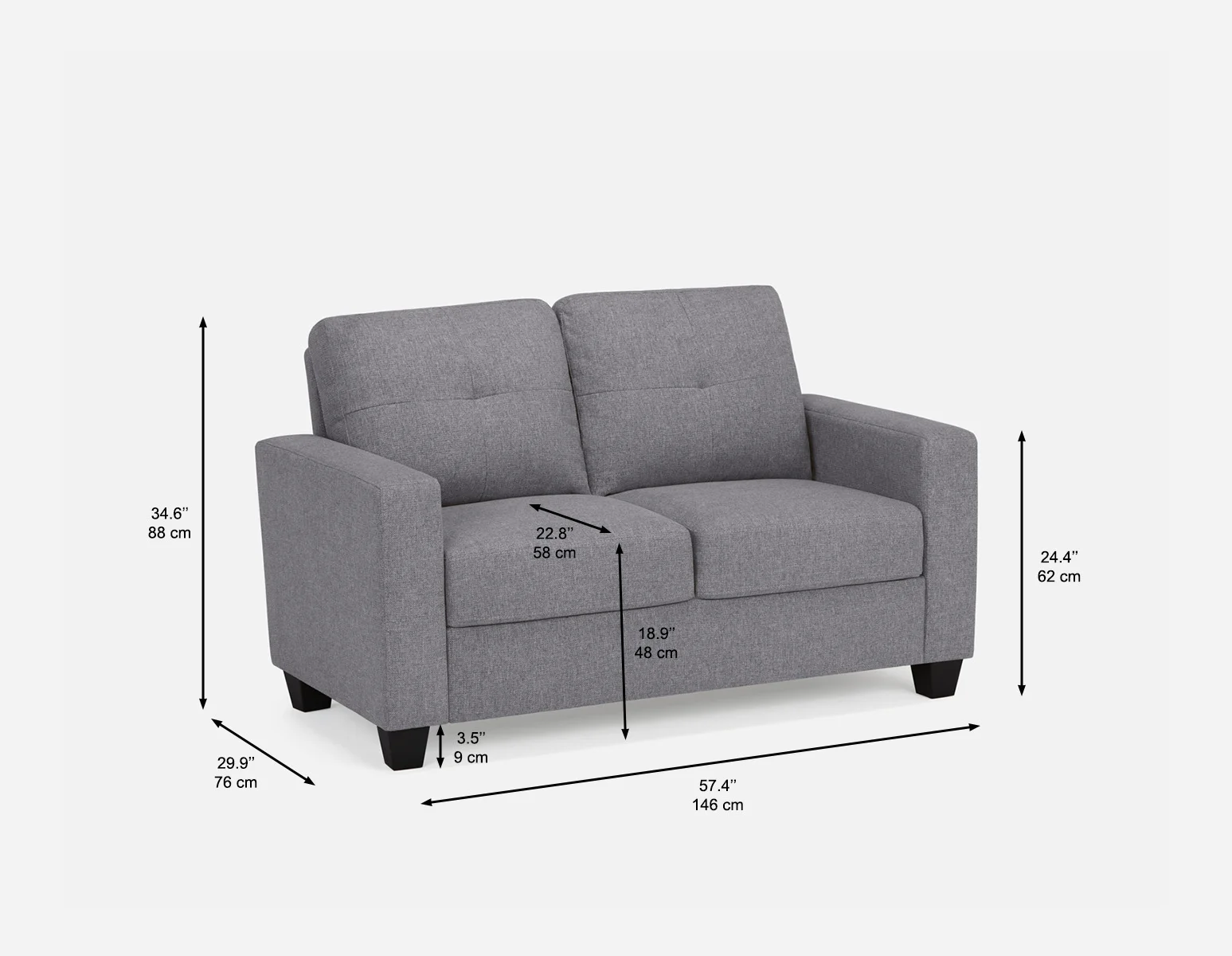 ERIN — Loveseat (86-50-28-30) - Image 11
