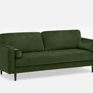 KINSEY — Velvet 3-seater sofa (45-38-25-70)