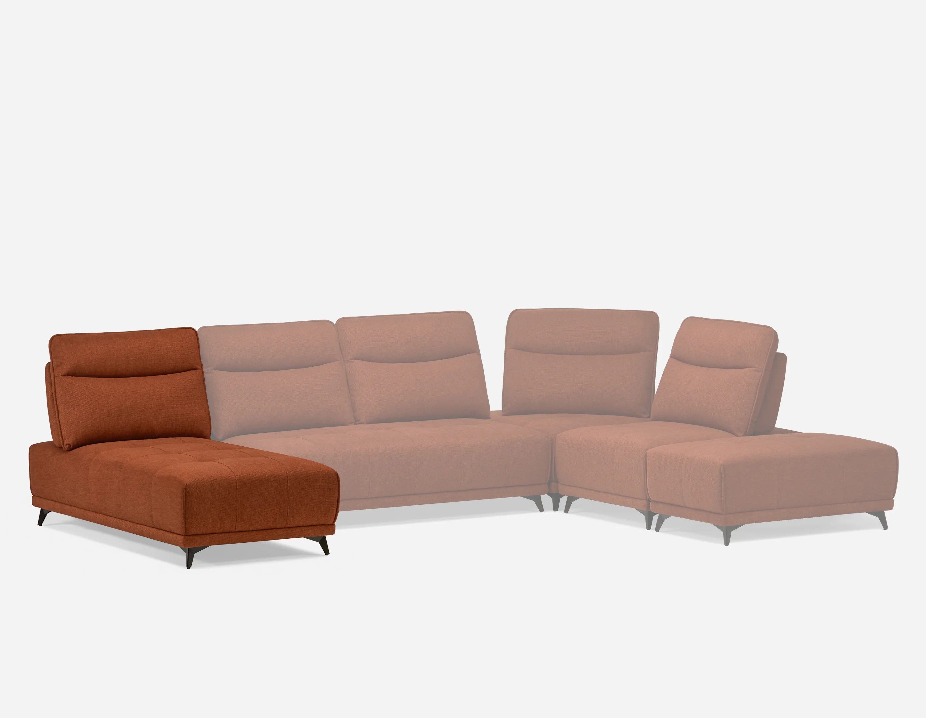 SIMON — Modern contemporary lounger with adjustable backrest (60-33-51-45) - Image 2