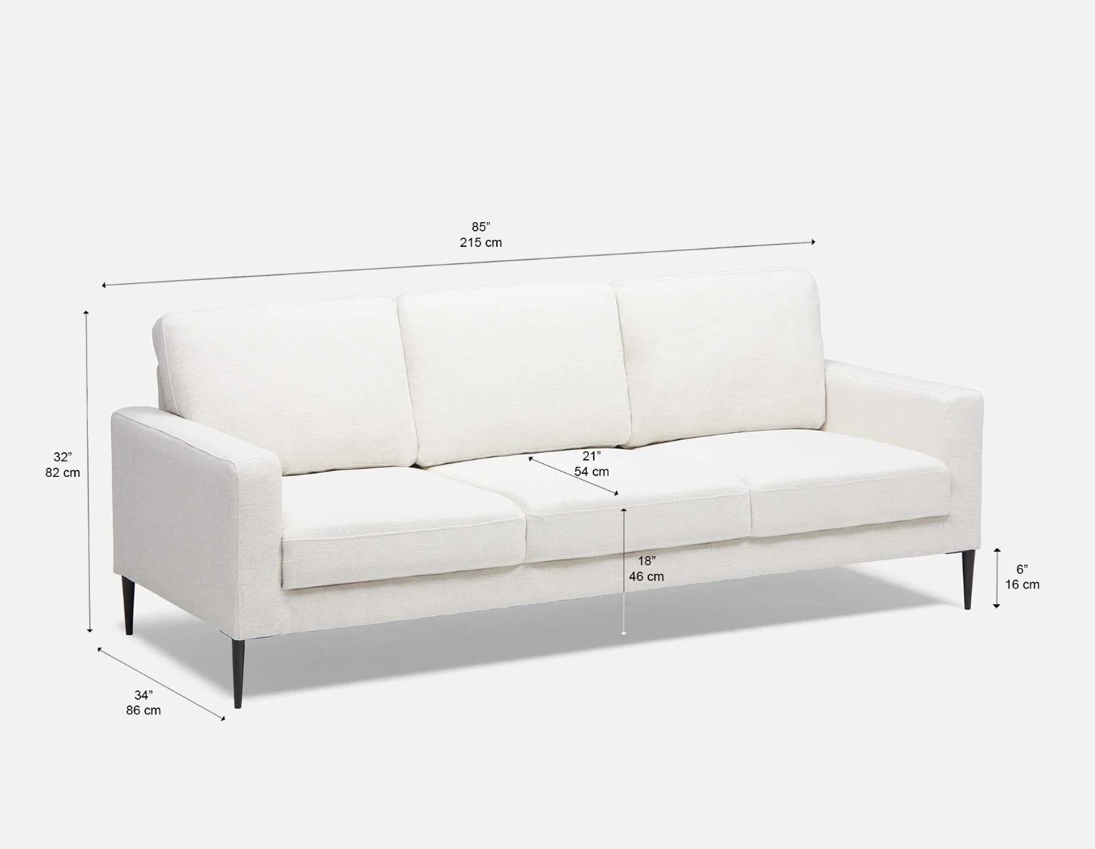 TERESA — Contemporary 3-seater sofa (31-76-64-46) - Image 10