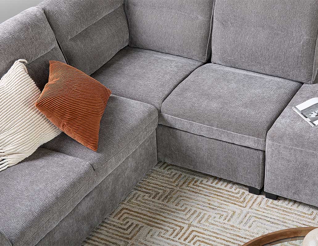 MINNESOTA — Right-facing sectional sofa-bed with storage (05-26-28-30) - Image 19