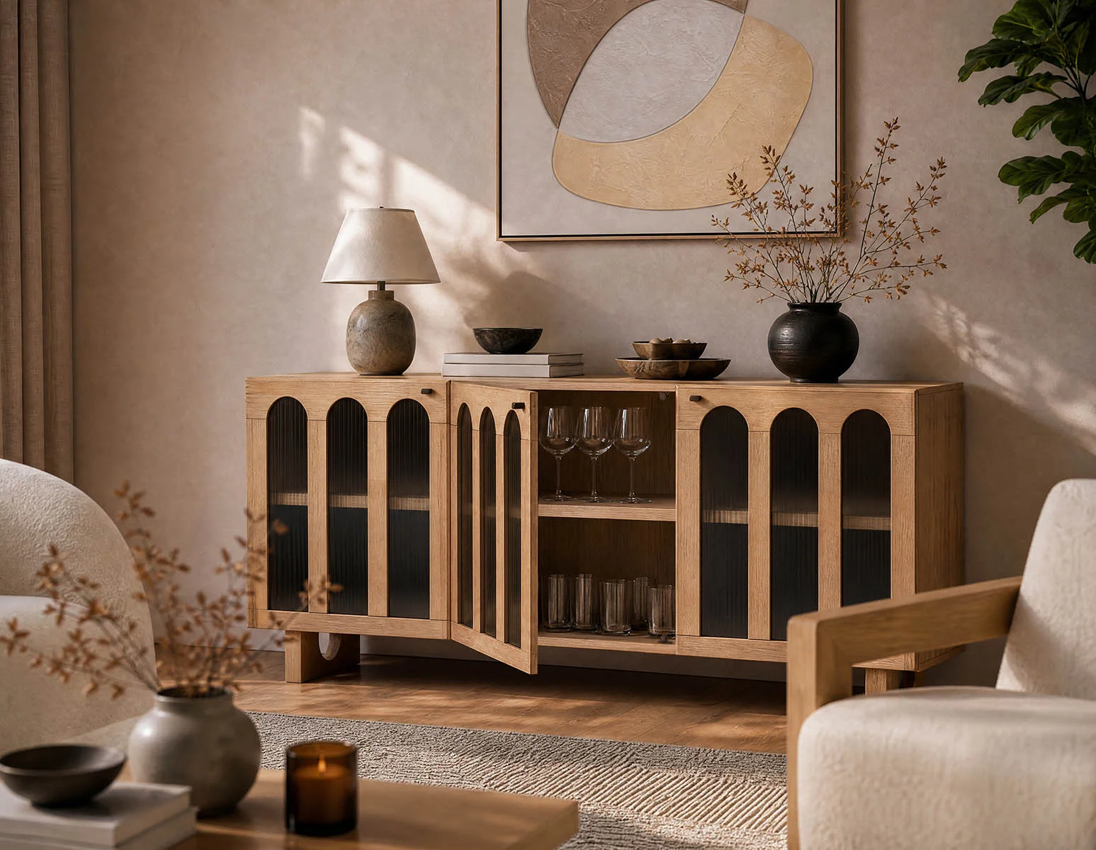 PRIYA — Elegant 3-door sideboard - Image 12